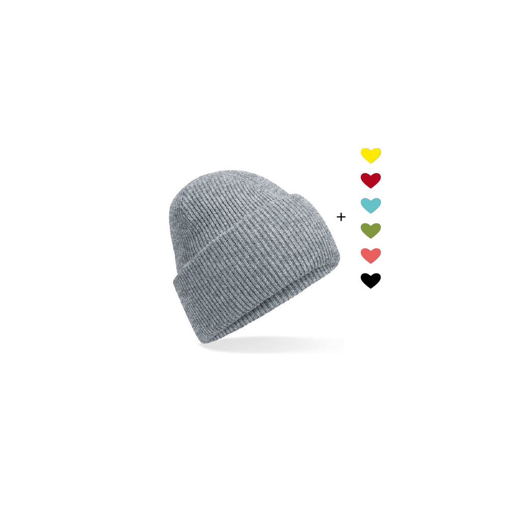 HerzBeanie // Aschgrau