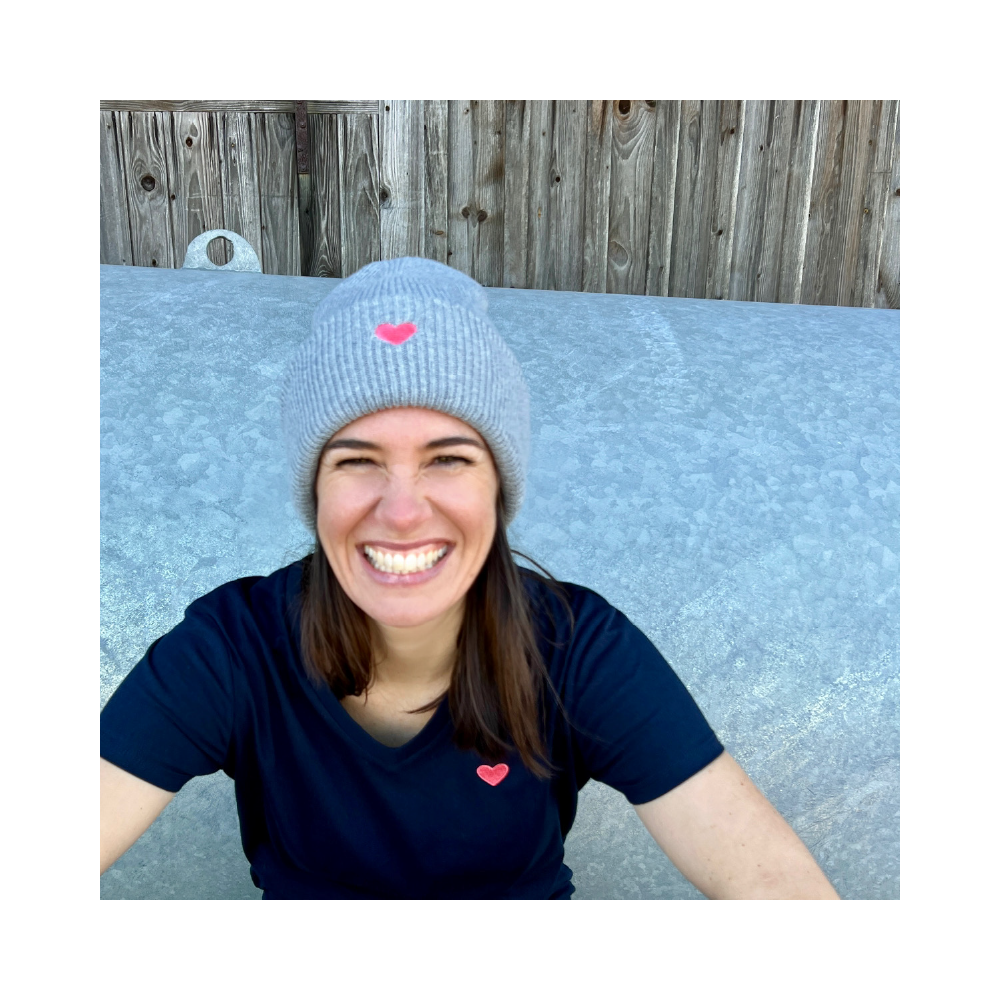 HerzBeanie // Aschgrau