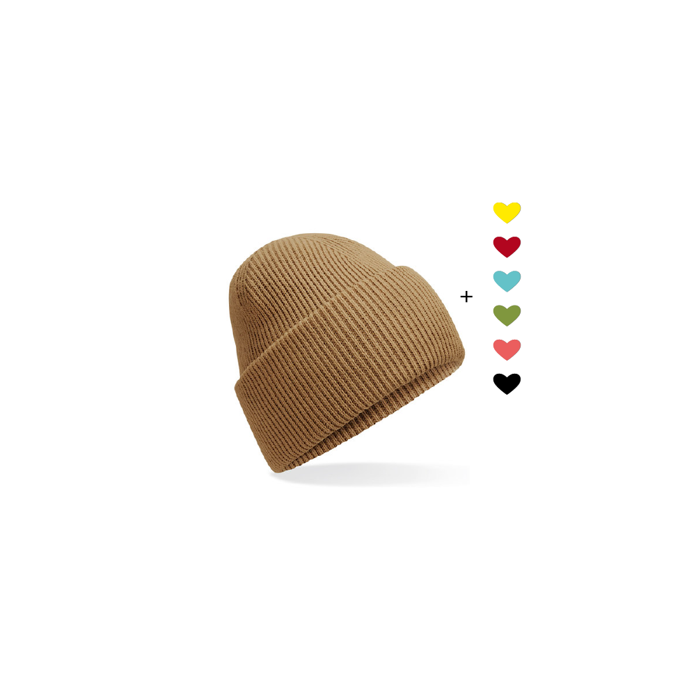 HerzBeanie Karamell-Schwarz // sofort verfügbar