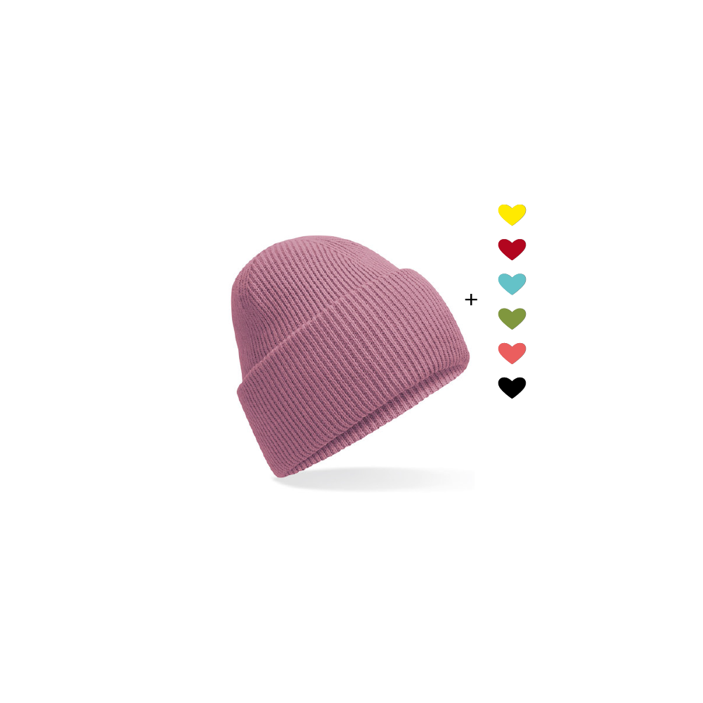 HerzBeanie // Rosenlila