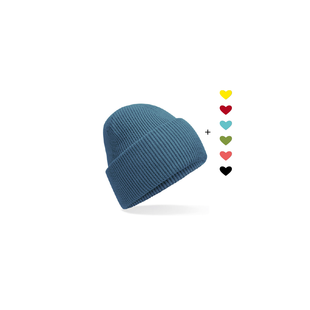 HerzBeanie // Sturmblau