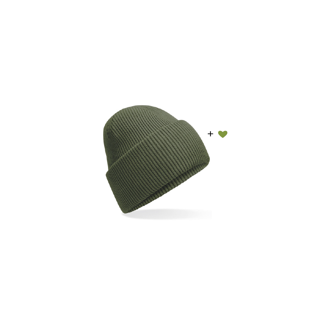 HerzBeanie Waldgrün-Olivgrün // sofort verfügbar