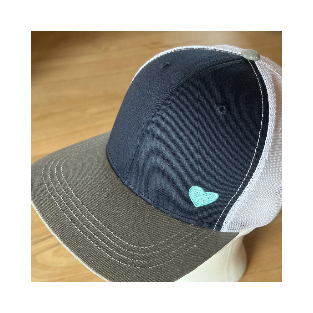 HerzCap Trucker // Nachtblau-Grau-Weiß // sofort verfügbar