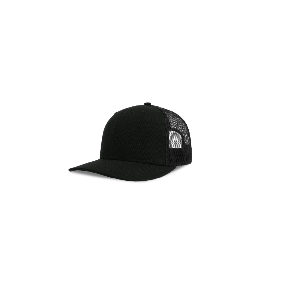 HerzCap Trucker Smiley // Schwarz-Schwarz