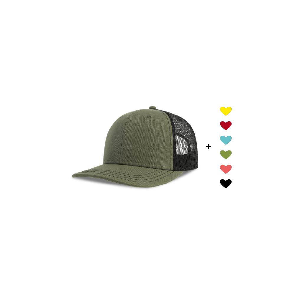 HerzCap Trucker // Waldgrün-Schwarz