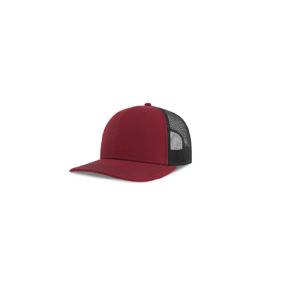 HerzCap Trucker Smiley // Weinrot-Schwarz