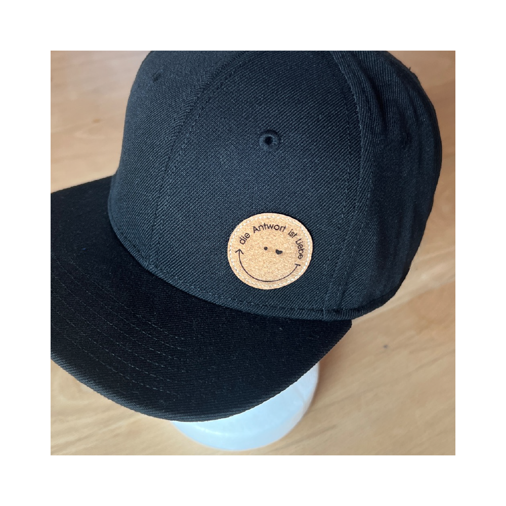 HerzCap Street Smiley Kids // Black Beat