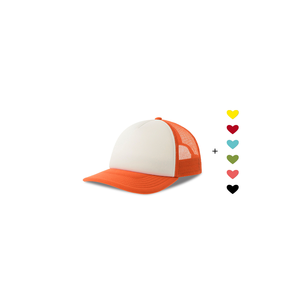 HerzCap Trucker Kids // Orange Glow