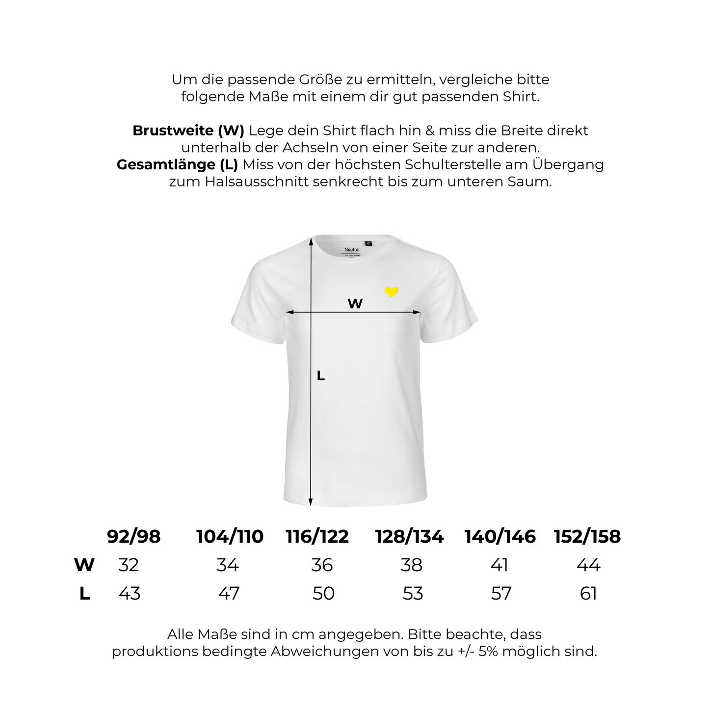 HerzShirt Kids // Schwarz