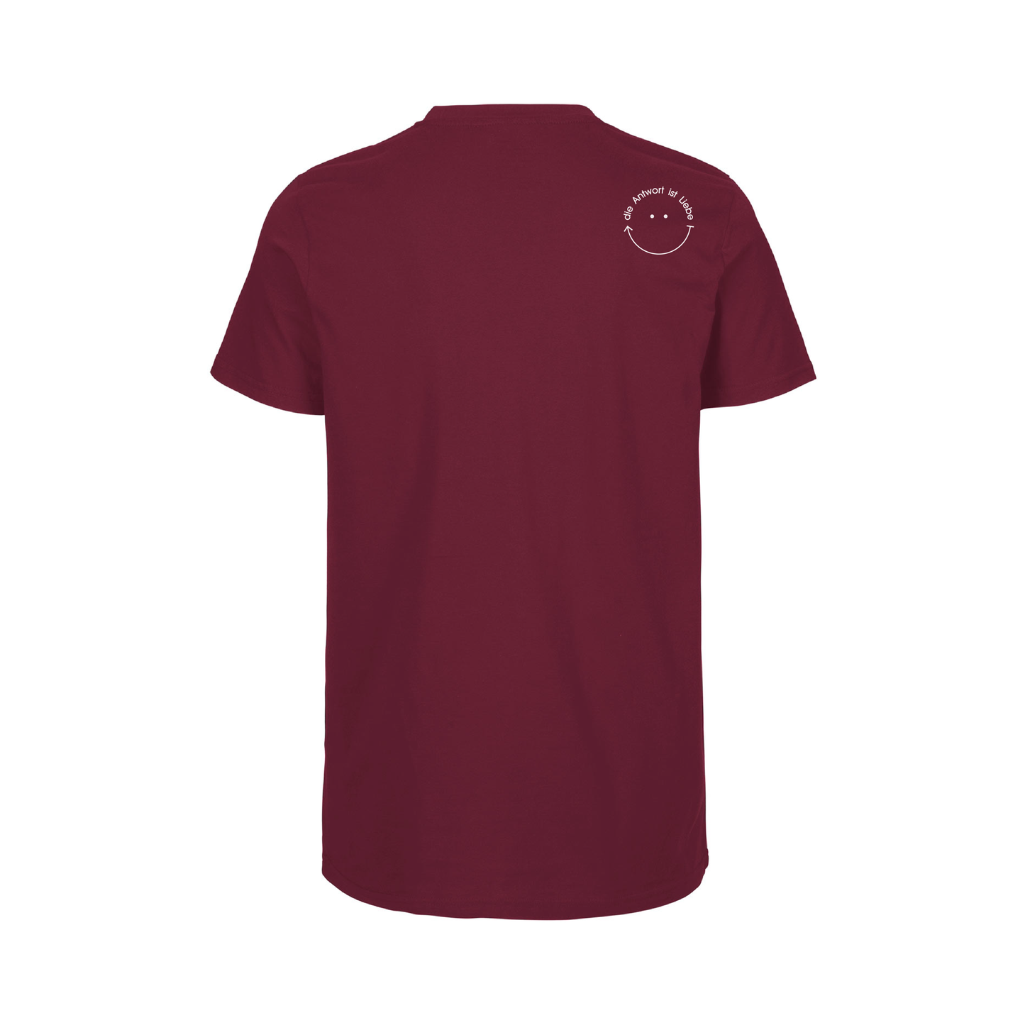 HerzShirt Men Rundhals // Weinrot