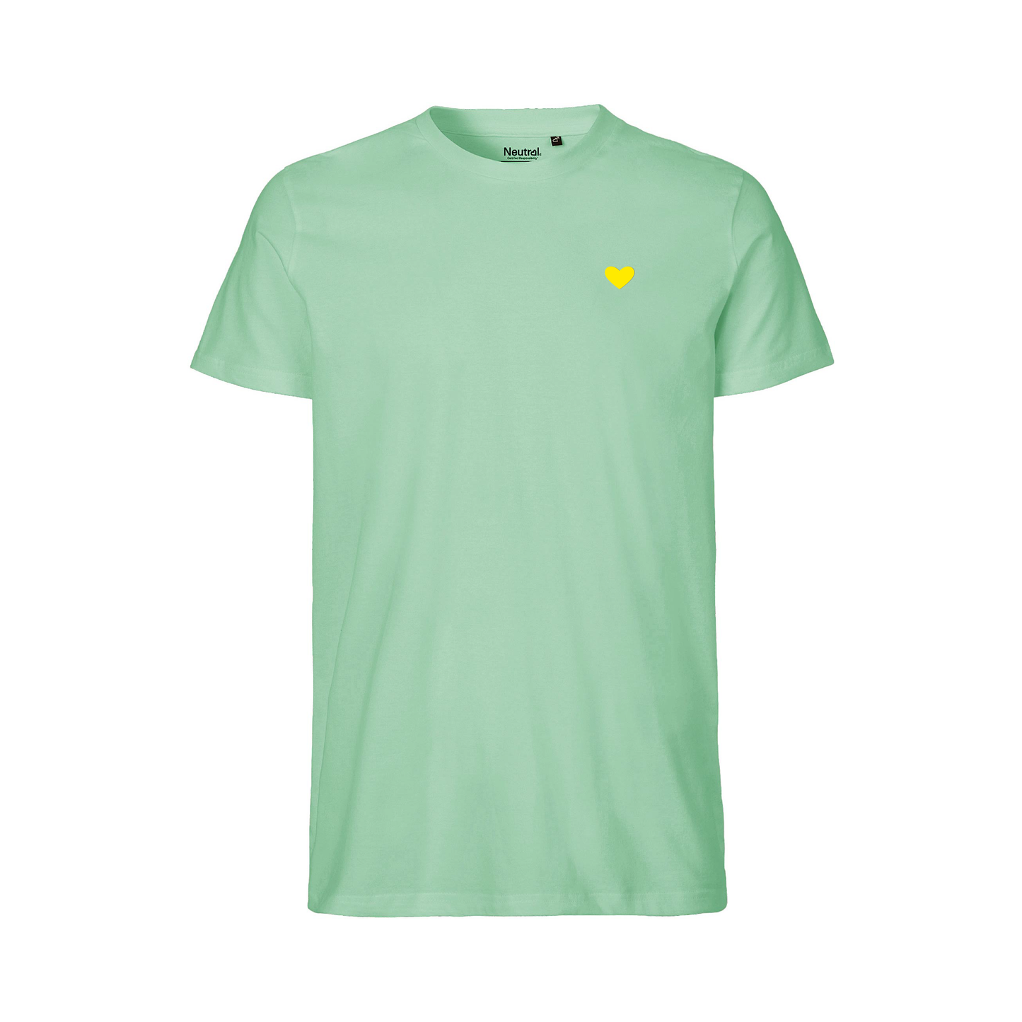 HerzShirt Men Rundhals // Mintgrün