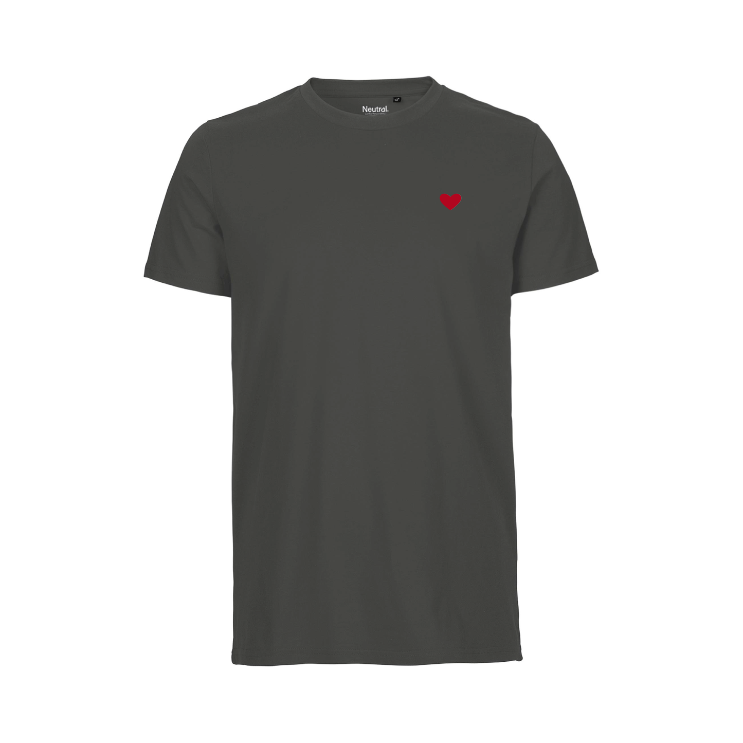 HerzShirt Men Rundhals // Graphit