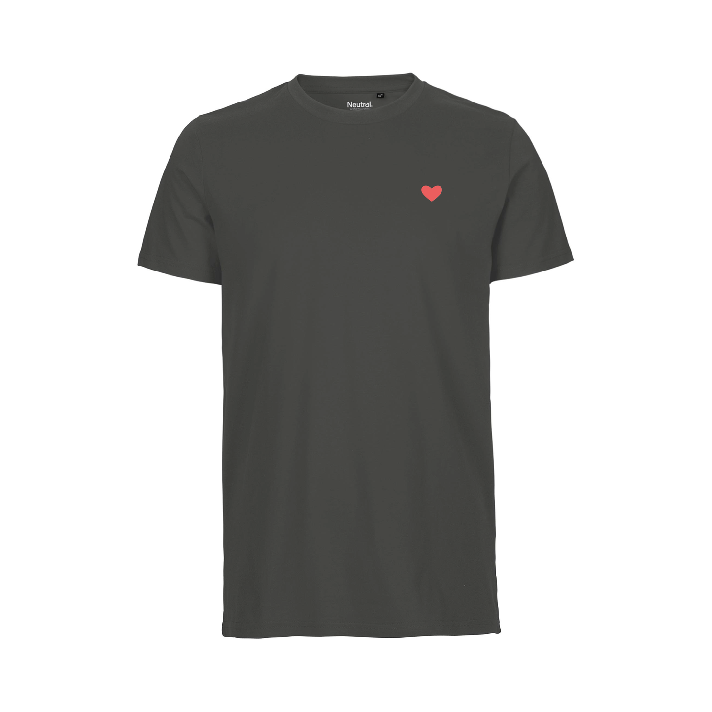 HerzShirt Men Rundhals // Graphit