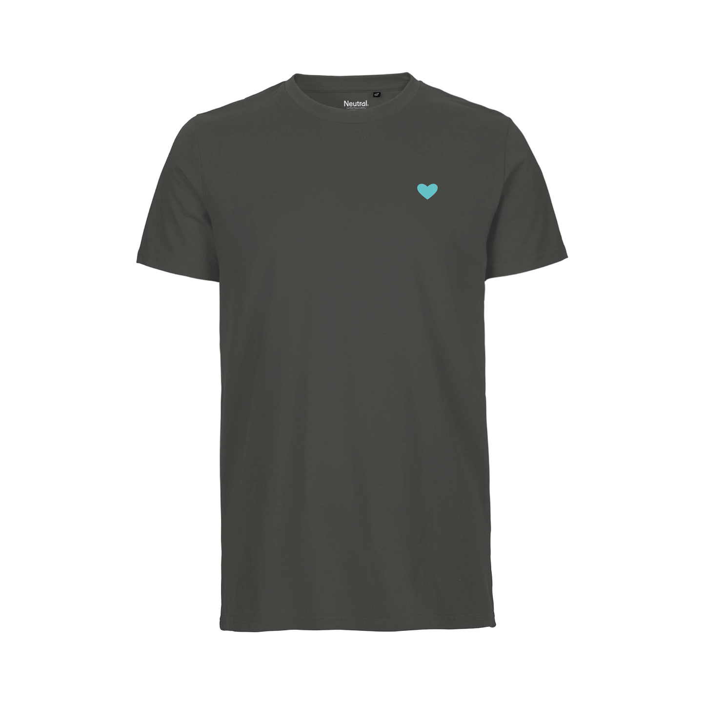 HerzShirt Men Rundhals // Graphit