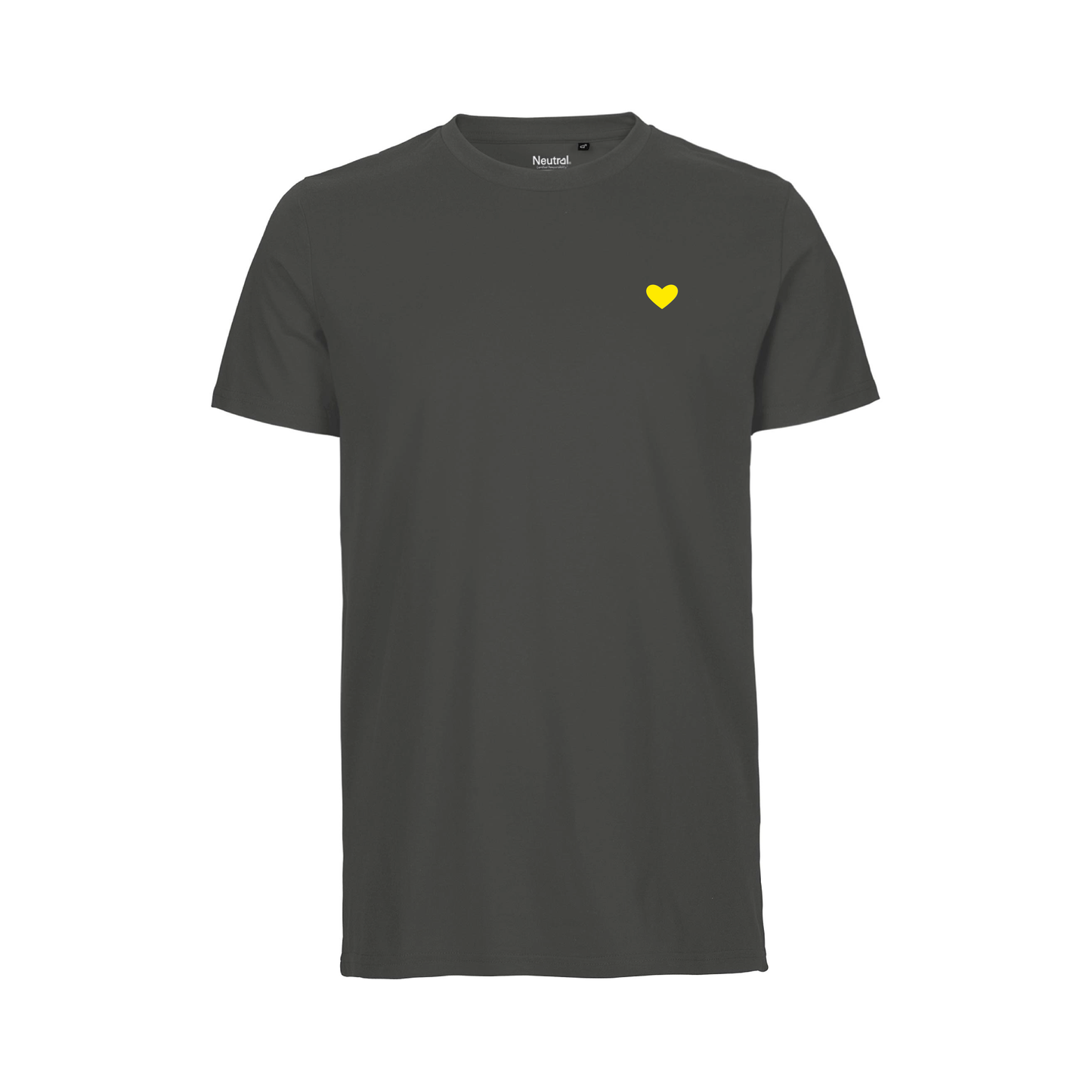 HerzShirt Men Rundhals // Graphit