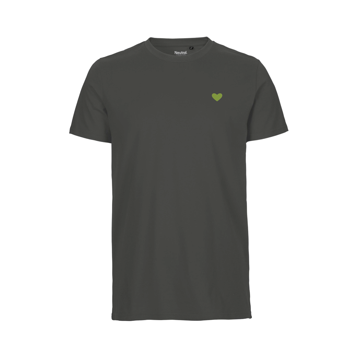 HerzShirt Men Rundhals // Graphit