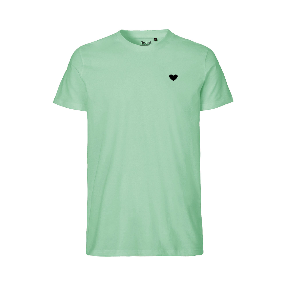 HerzShirt Men Rundhals // Mintgrün