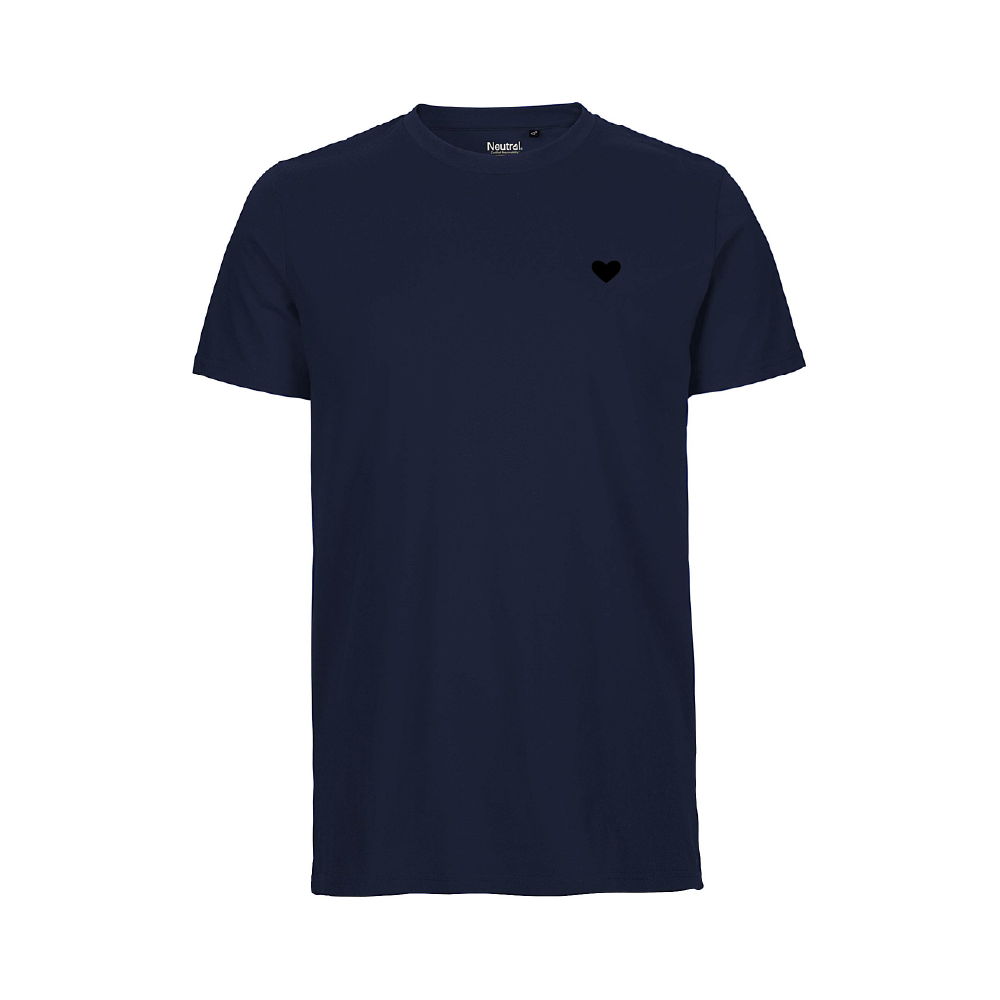 HerzShirt Men Rundhals // Nachtblau