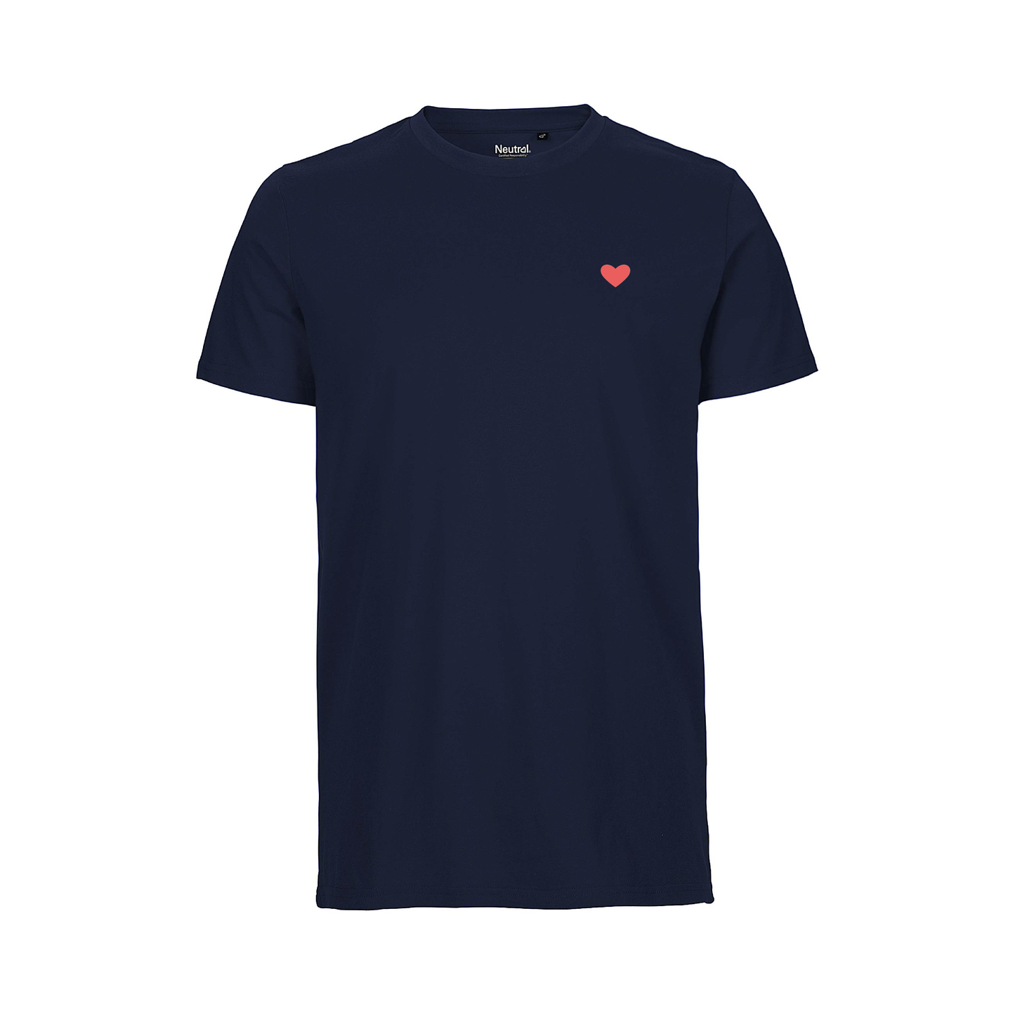 HerzShirt Men Rundhals // Nachtblau