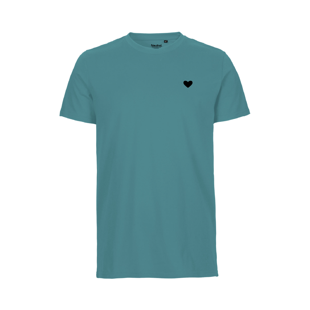 HerzShirt Men Rundhals // Petrol