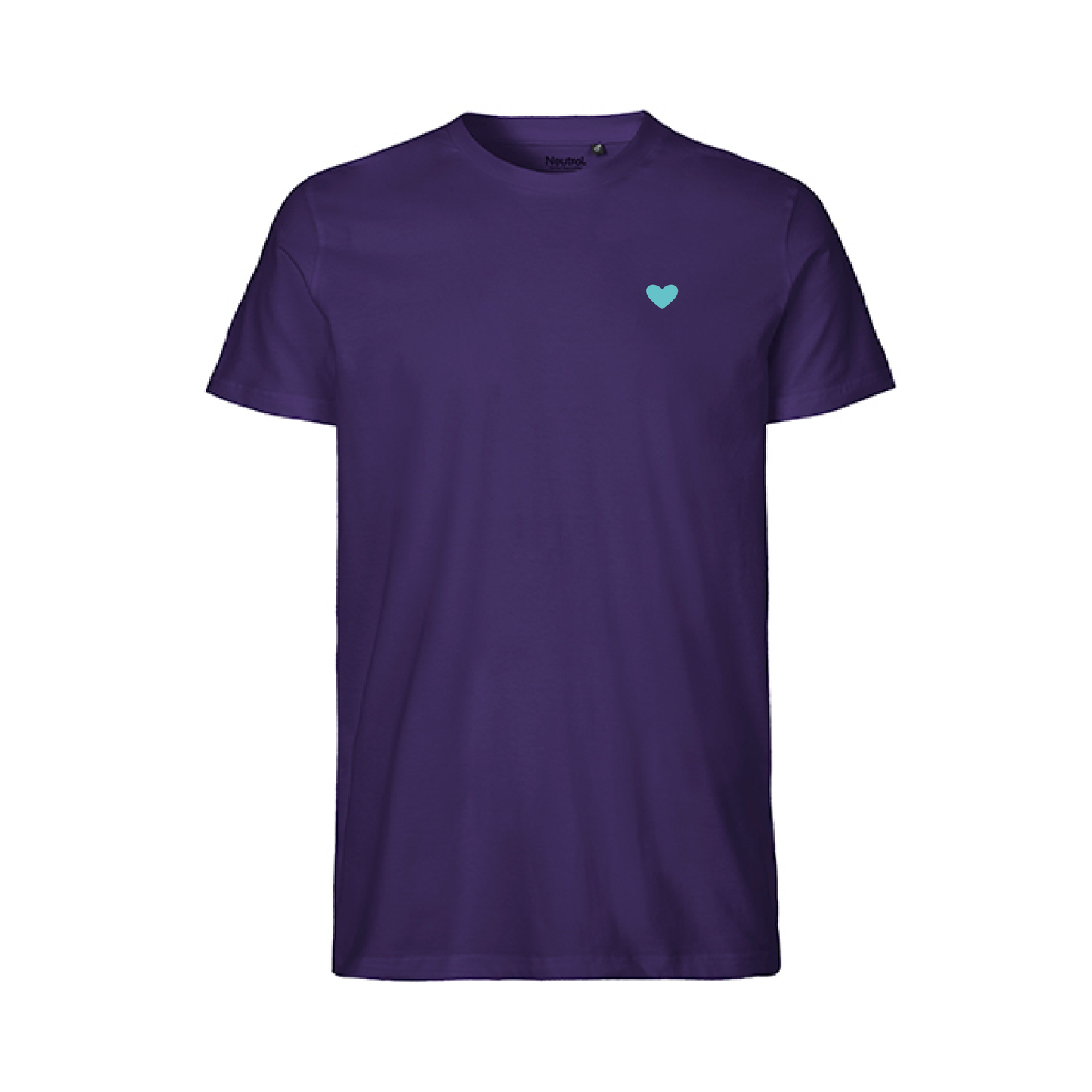 HerzShirt Men Rundhals // Aubergine