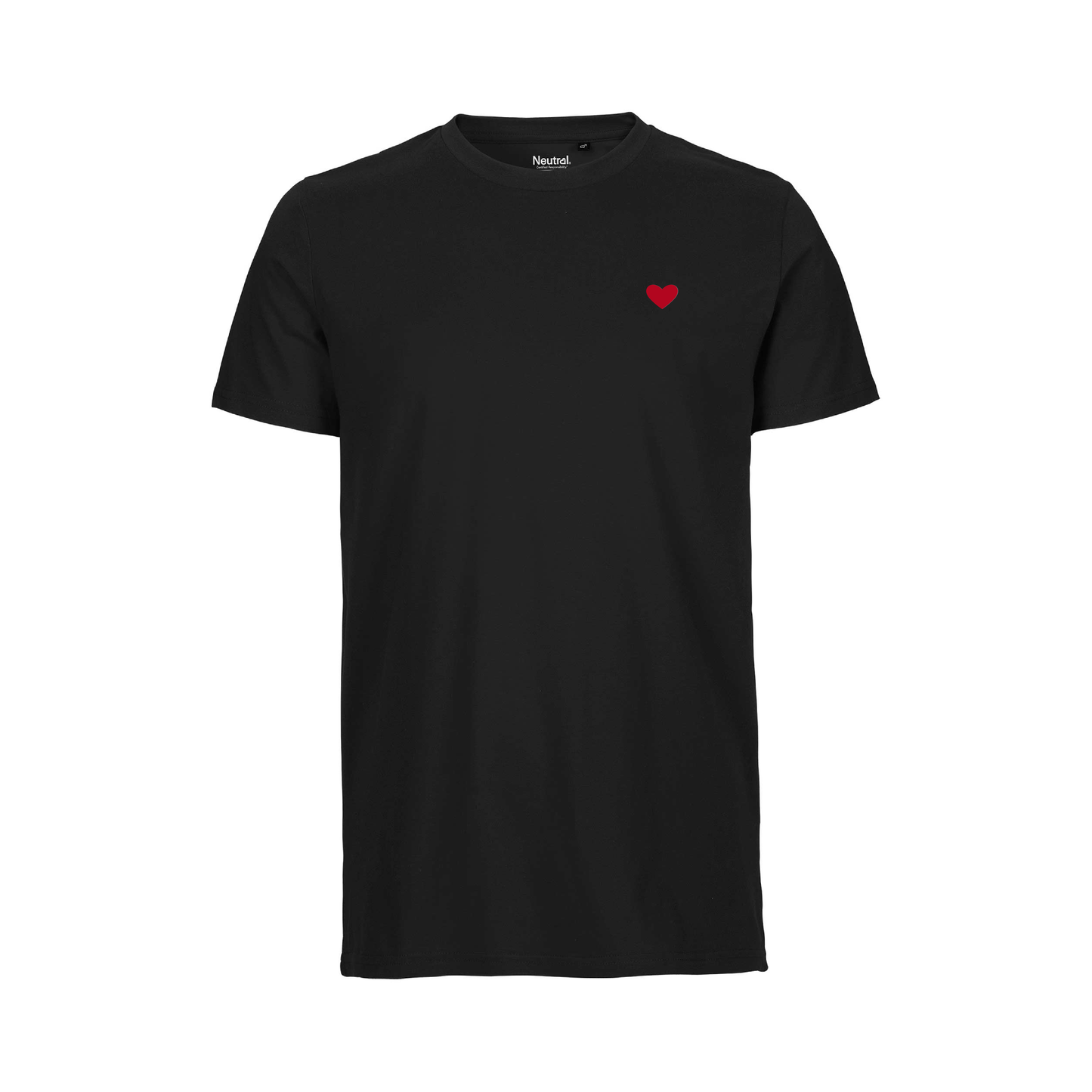 HerzShirt Men Rundhals // Schwarz