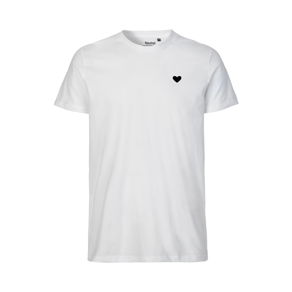 HerzShirt Men Rundhals // Weiß