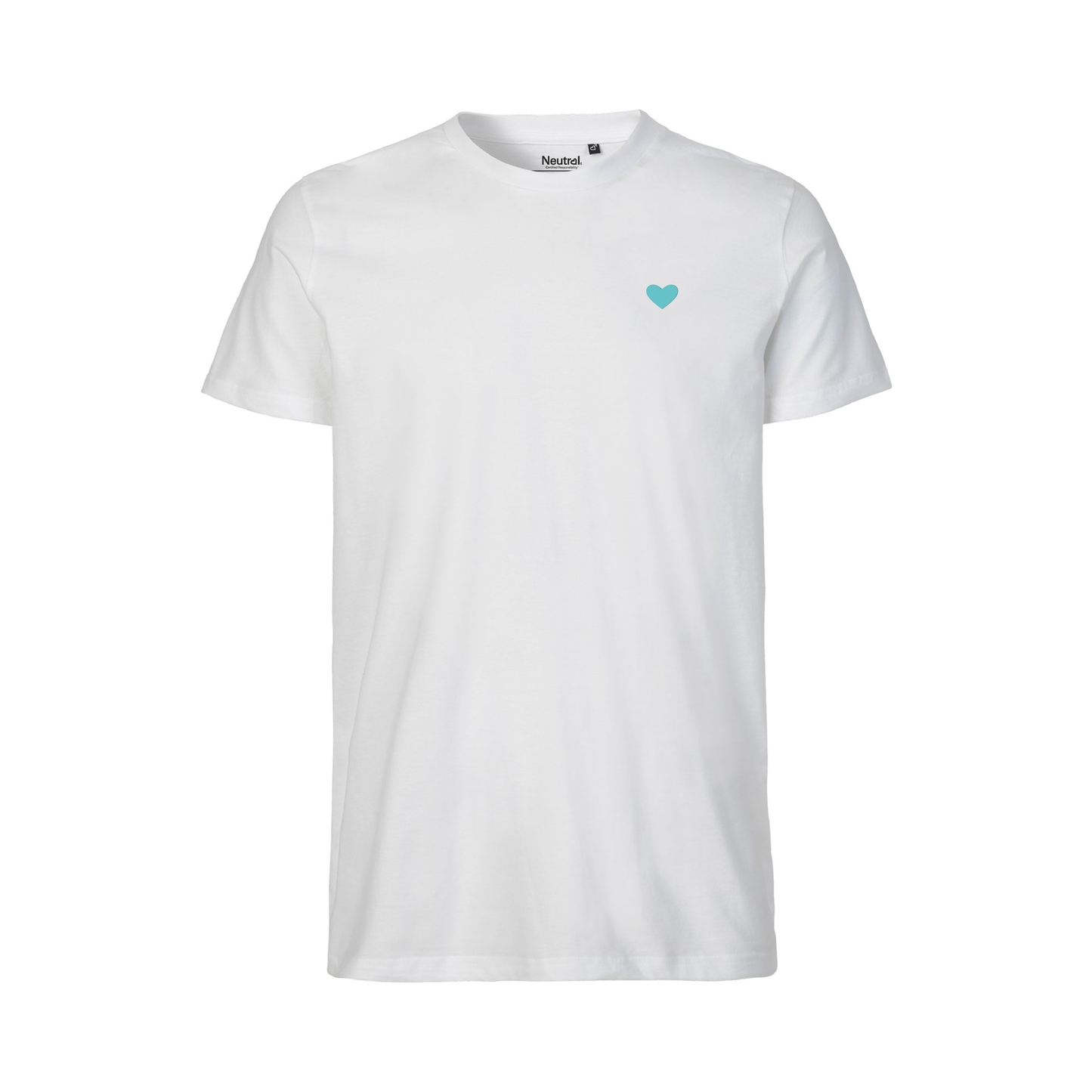 HerzShirt Men Rundhals // Weiß