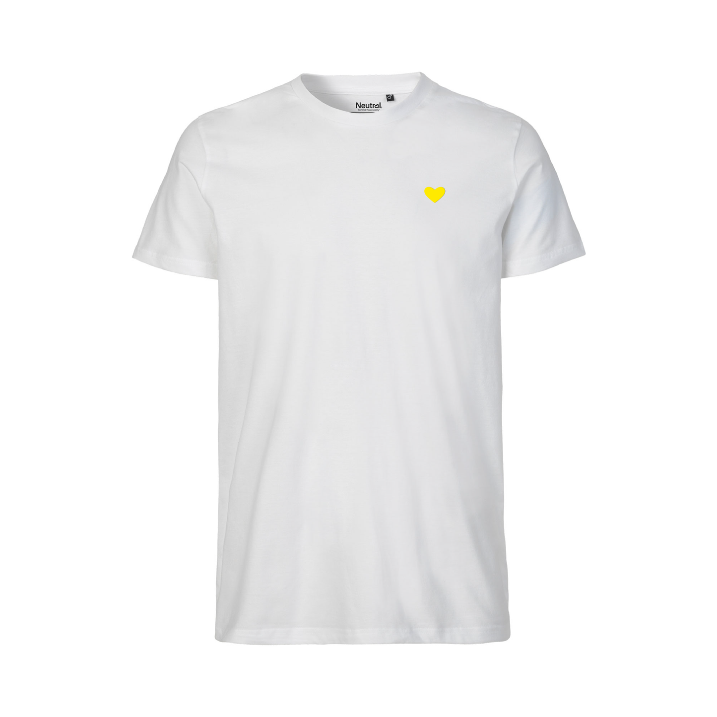 HerzShirt Men Rundhals // Weiß
