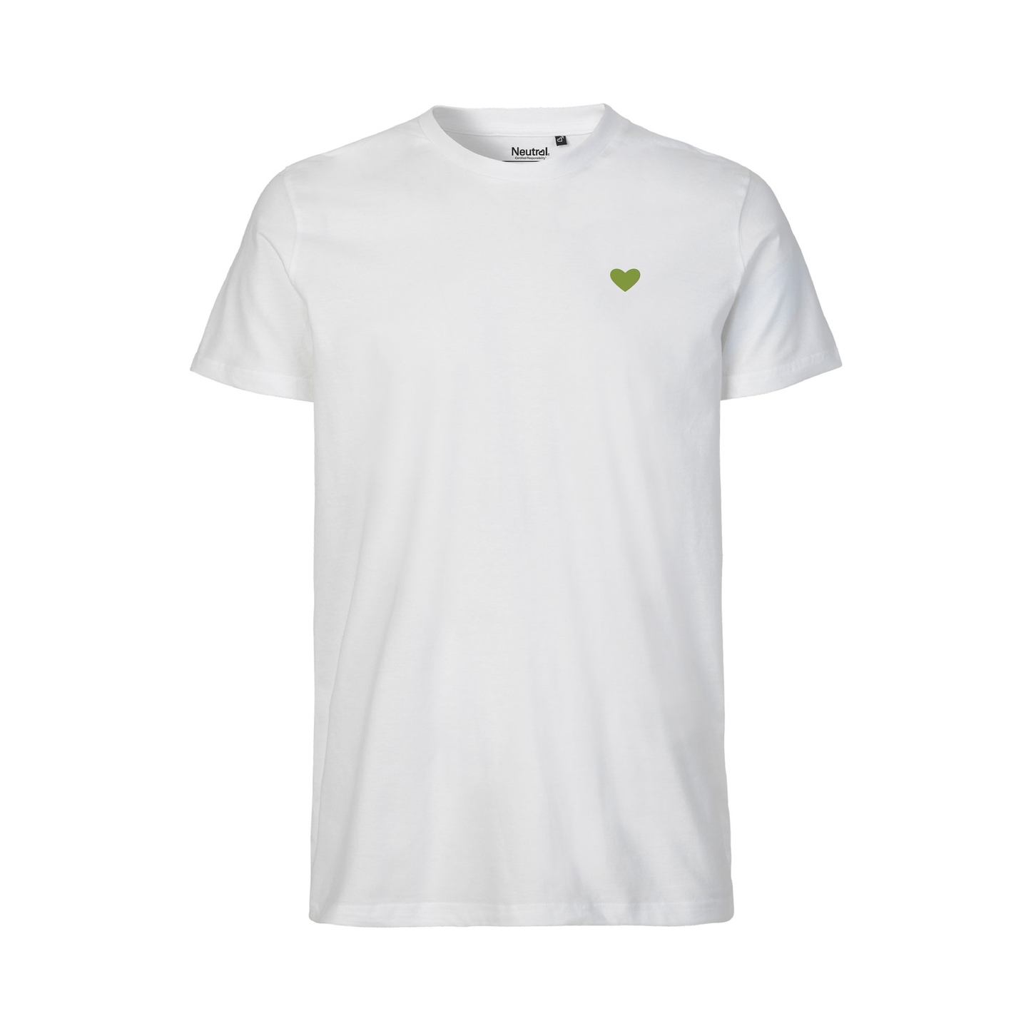 HerzShirt Men Rundhals // Weiß