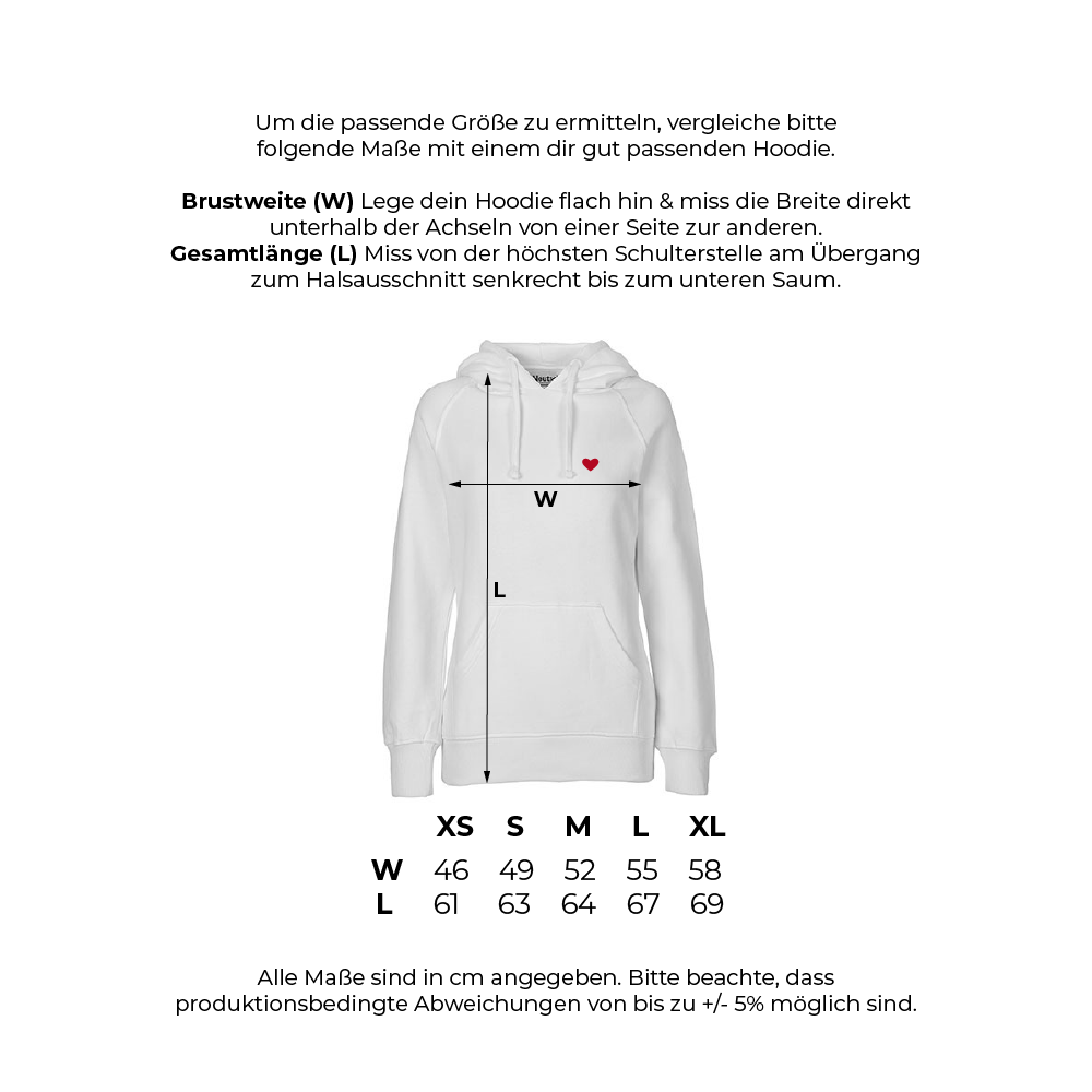 HerzHoodie Women // Nachtblau