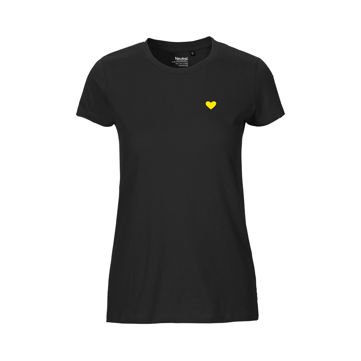 HerzShirt Women Rundhals // Schwarz
