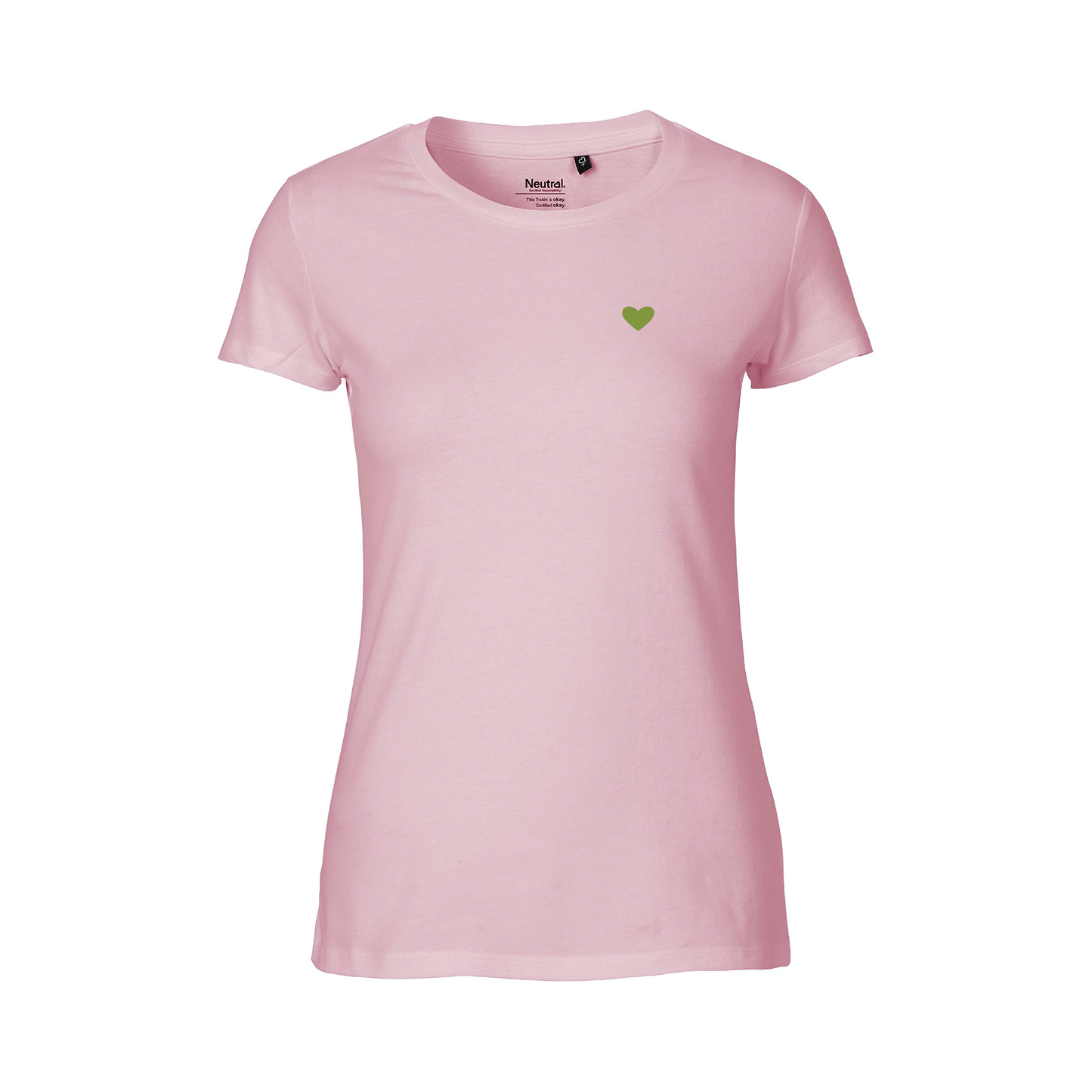 HerzShirt Women Rundhals // Zartrosa