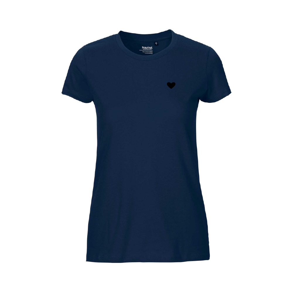 HerzShirt Women Rundhals // Nachtblau
