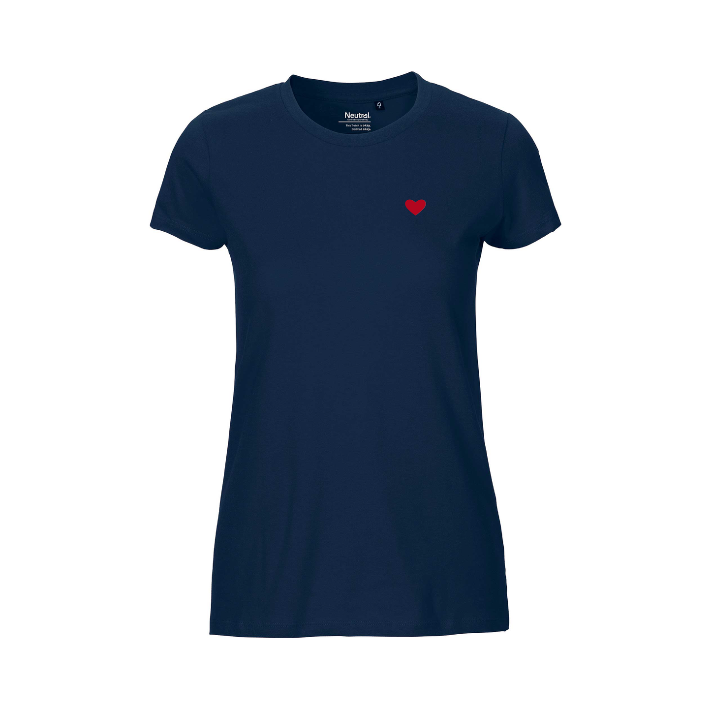 HerzShirt Women Rundhals // Nachtblau