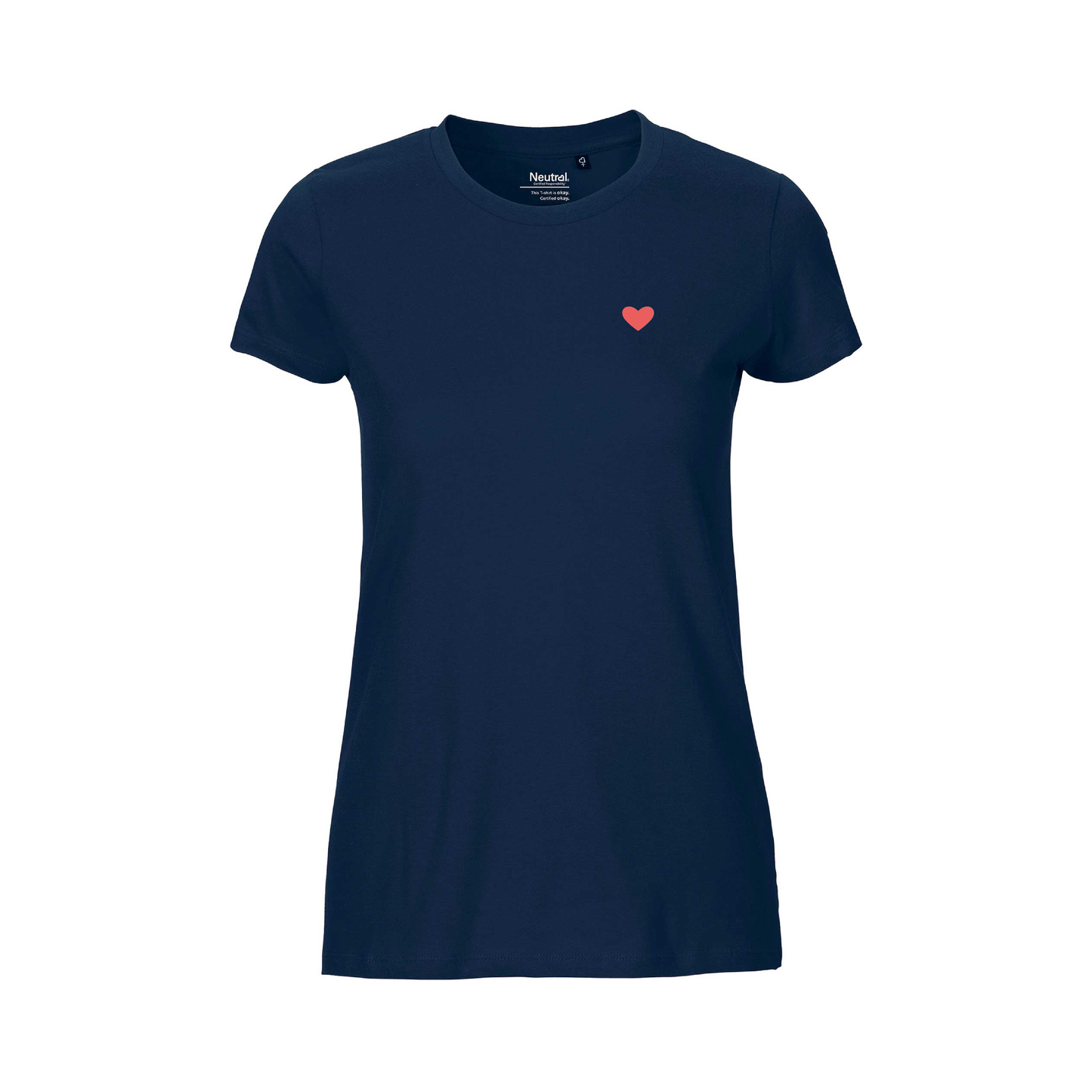 HerzShirt Women Rundhals // Nachtblau