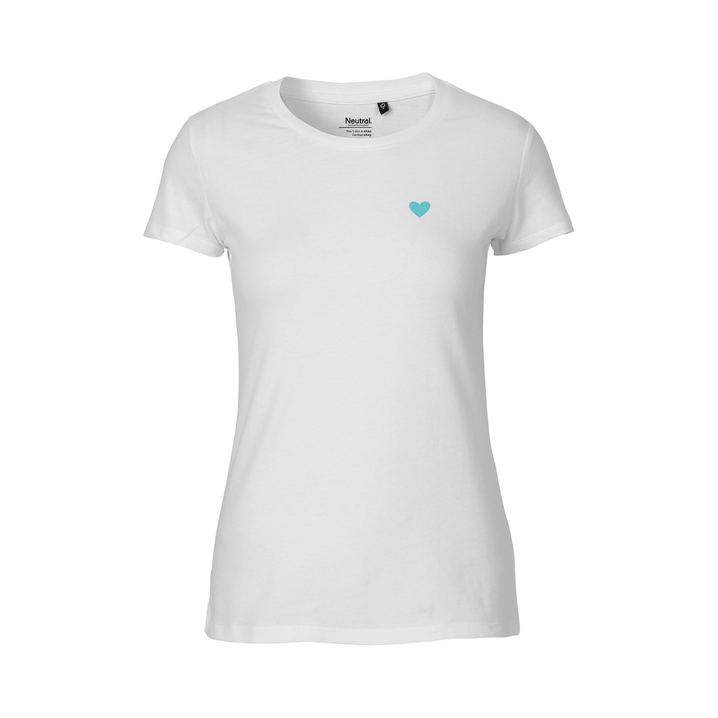 HerzShirt Women Rundhals // Weiß