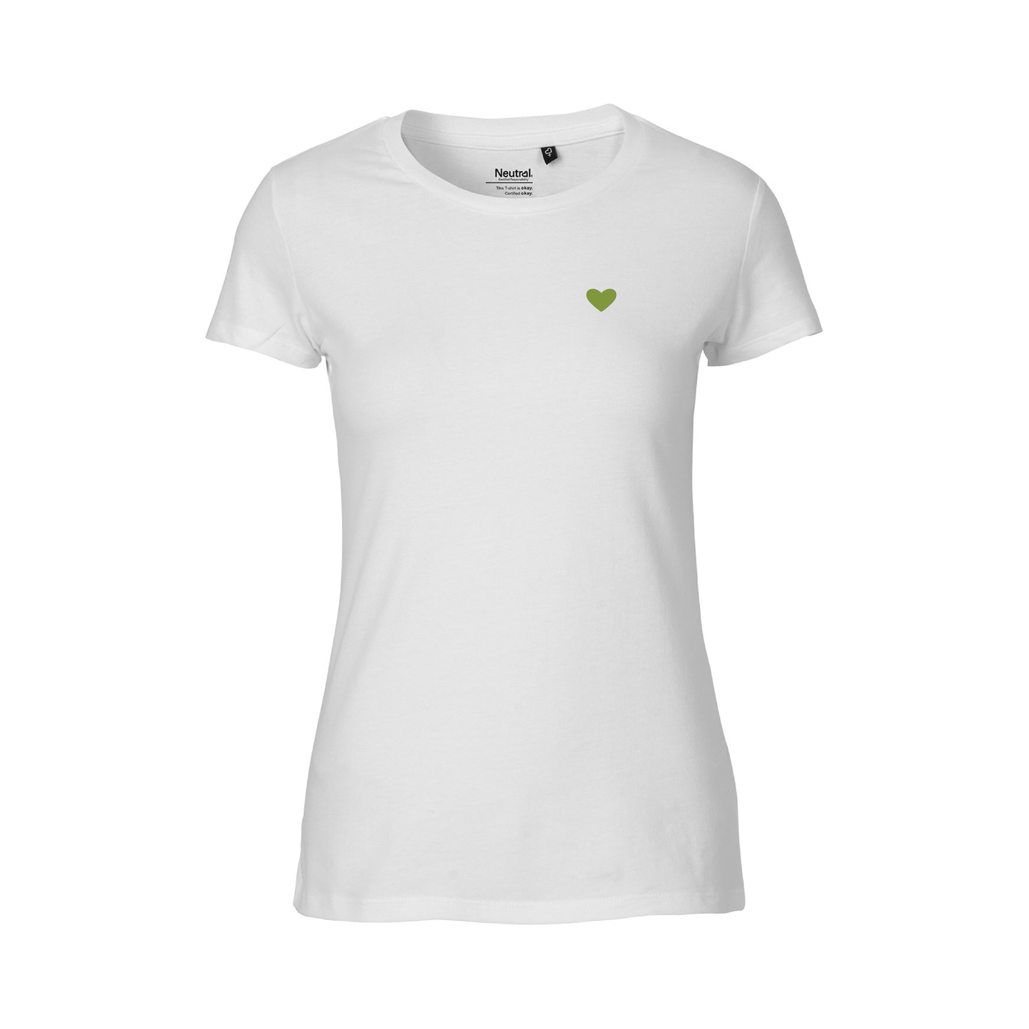 HerzShirt Women Rundhals // Weiß
