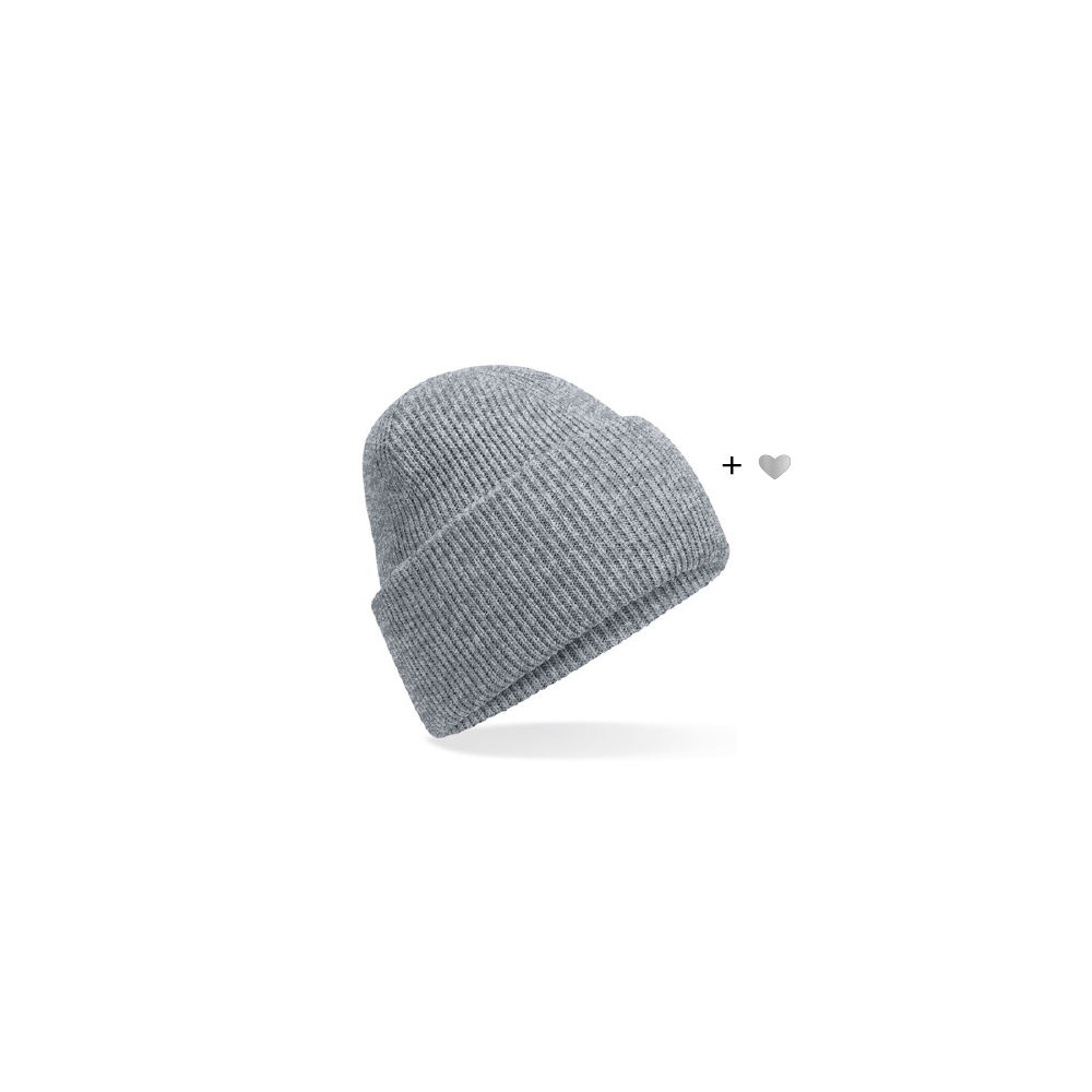 HerzBeanie Aschgrau-Silber // X-MAS✨Special // sofort verfügbar