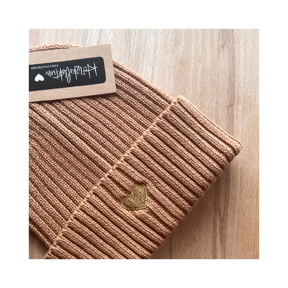 HerzBeanie Kids Karamell-Gold // sofort verfügbar