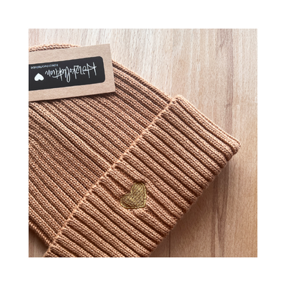HerzBeanie Kids Karamell-Gold // sofort verfügbar