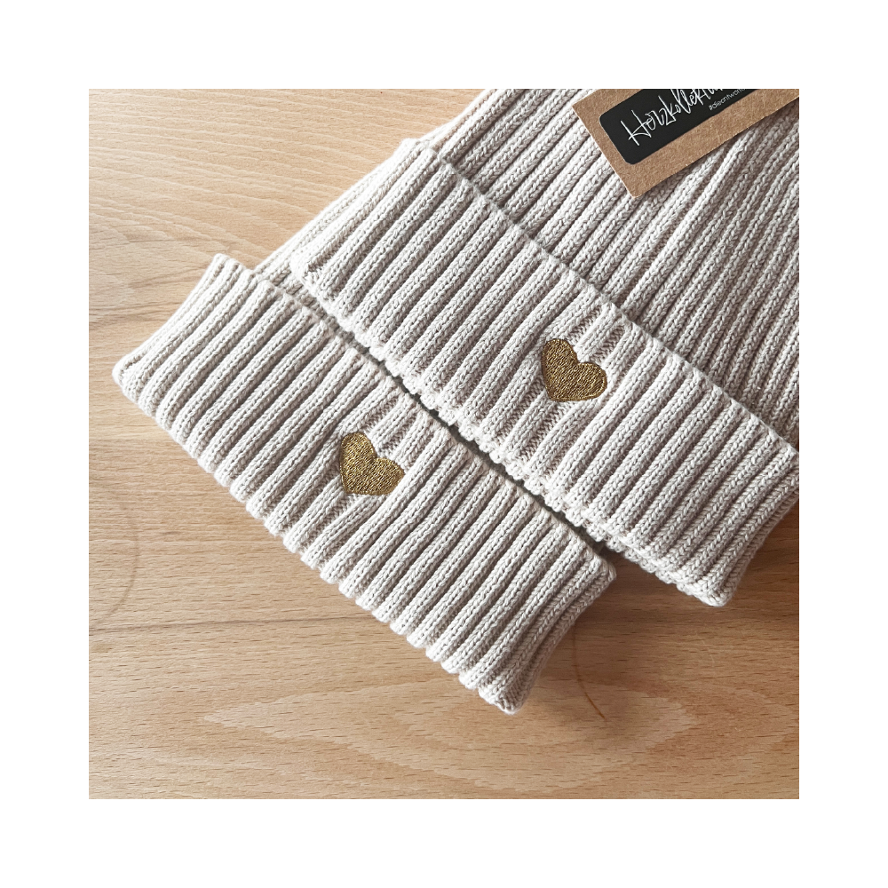 HerzBeanie Kids Sandstein-Gold // sofort verfügbar