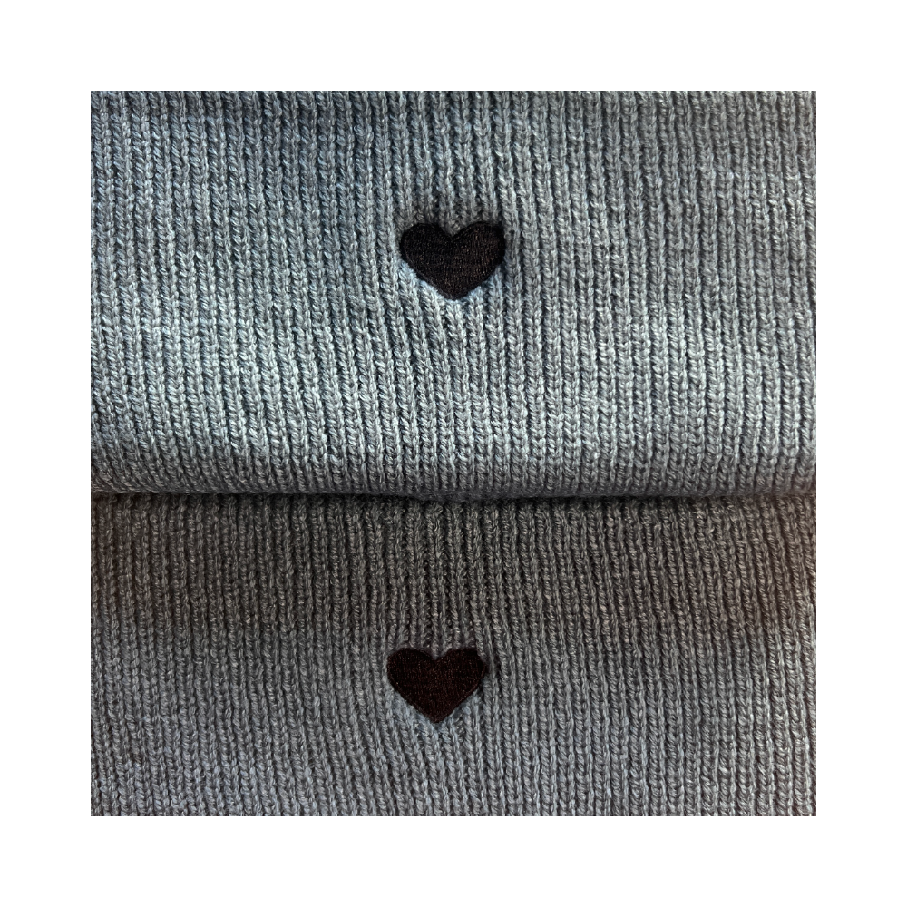 HerzBeanie Marinegrün-Schwarz // sofort verfügbar