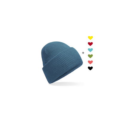 HerzBeanie // Sturmblau
