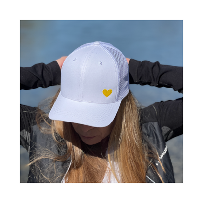 HerzCap Trucker // Weiß-Weiß