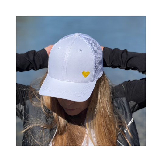 HerzCap Trucker // Weiß-Weiß