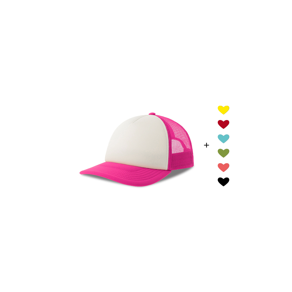 HerzCap Trucker Kids // Fuchsia Glow