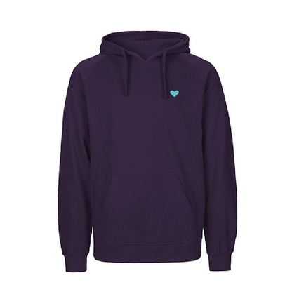 HerzHoodie Men // Aubergine