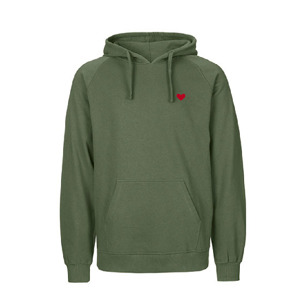 HerzHoodie Men // Moosgrün