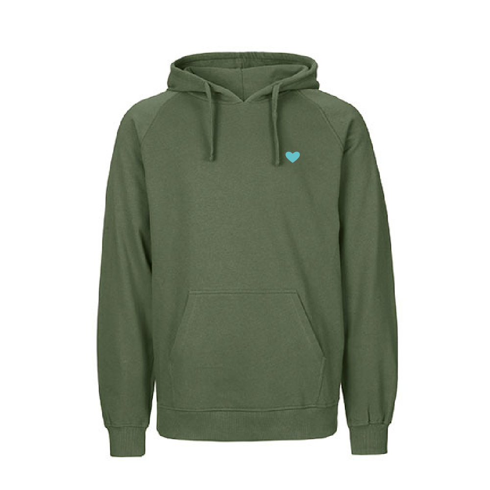 HerzHoodie Men // Moosgrün